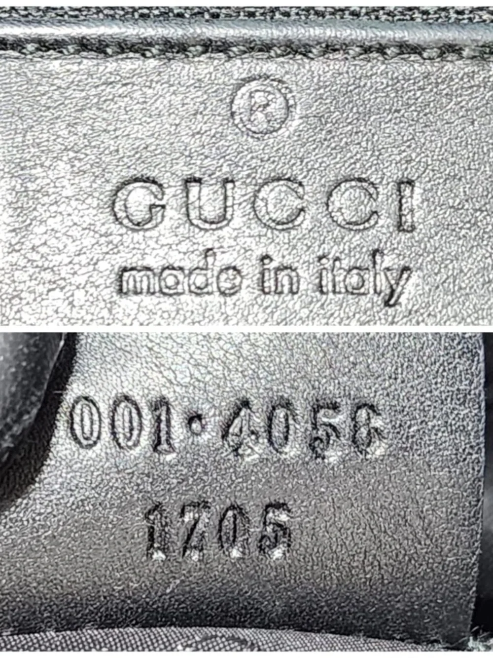 Authentic Gucci Vintage GG Canvas Bamboo Satchel Bag Black